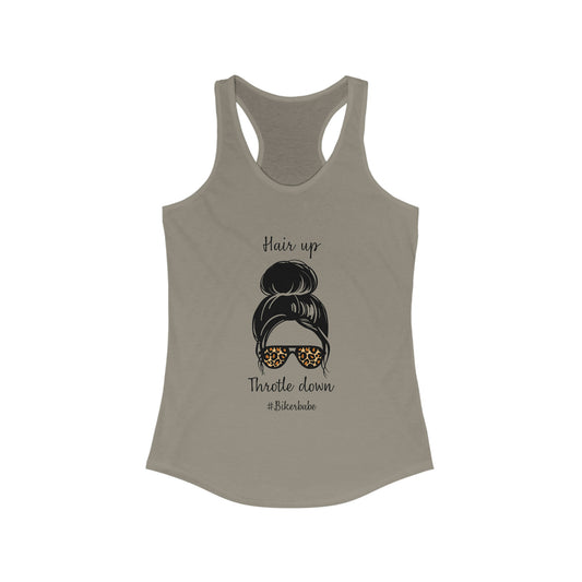 Biker Babe Leopard-Women's Ideal Racerback Tank