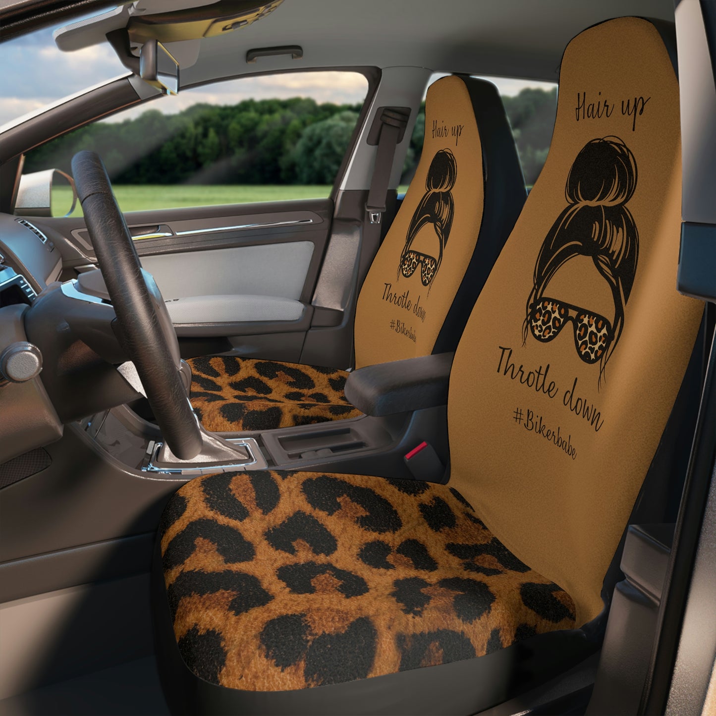 Biker Babe Car Seat Covers