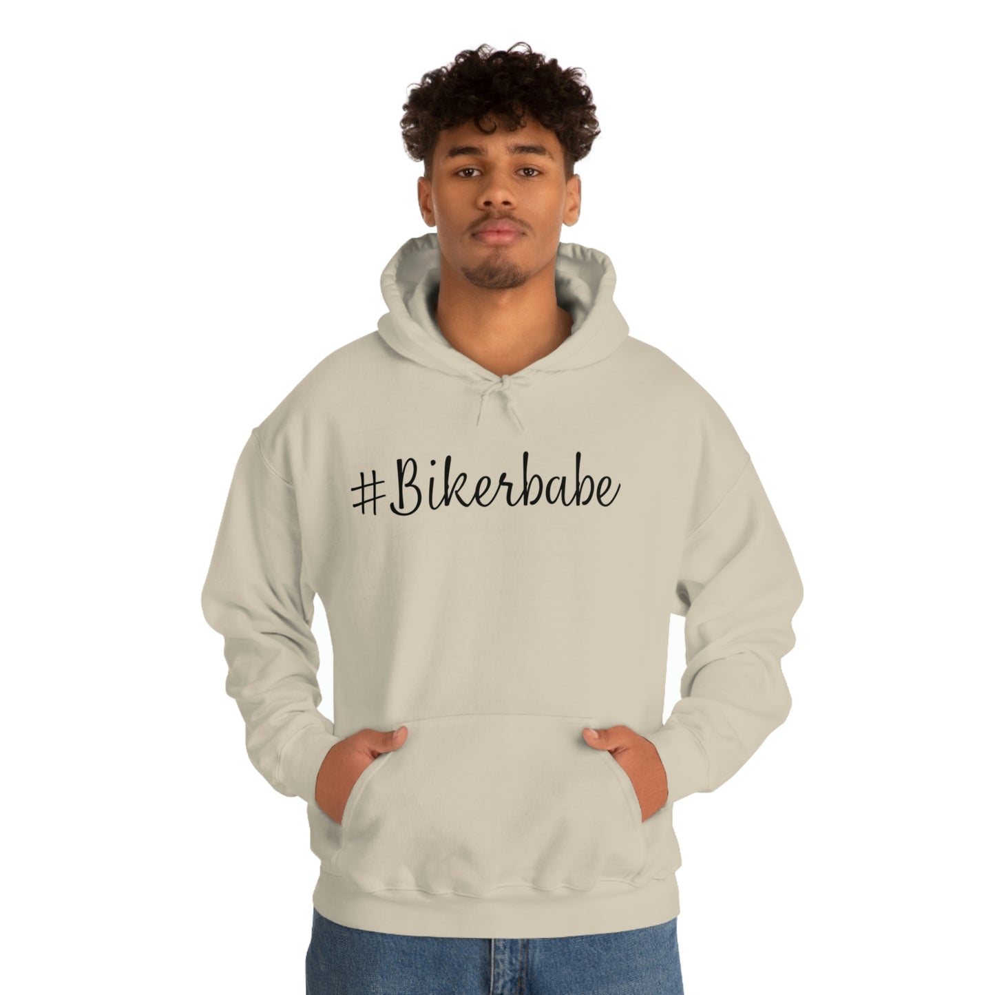 Biker Babe Leopard-Unisex Heavy Blend™ Hooded Sweatshirt