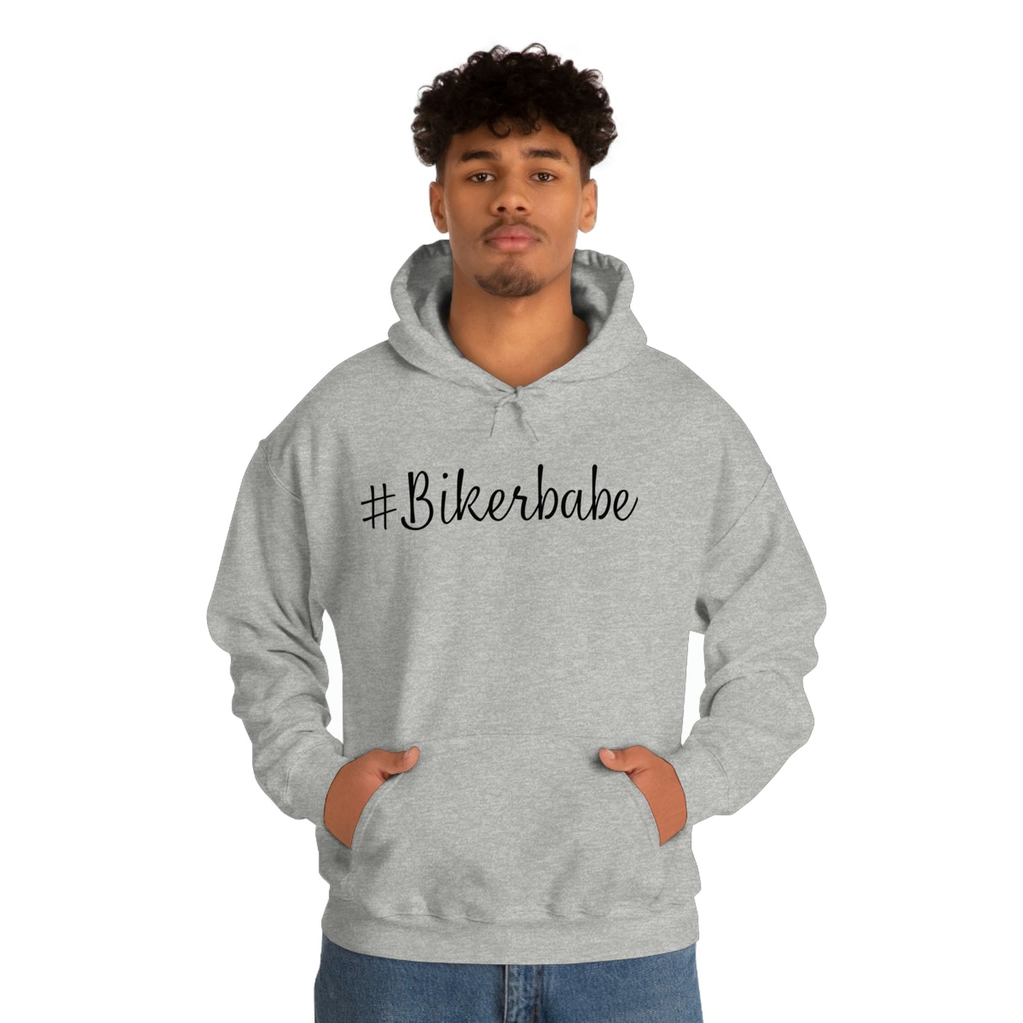 Biker Babe Leopard-Unisex Heavy Blend™ Hooded Sweatshirt