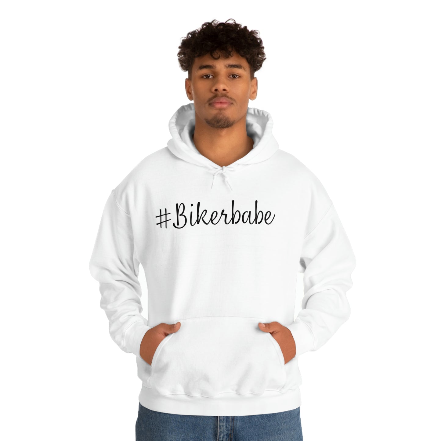 Biker Babe Leopard-Unisex Heavy Blend™ Hooded Sweatshirt