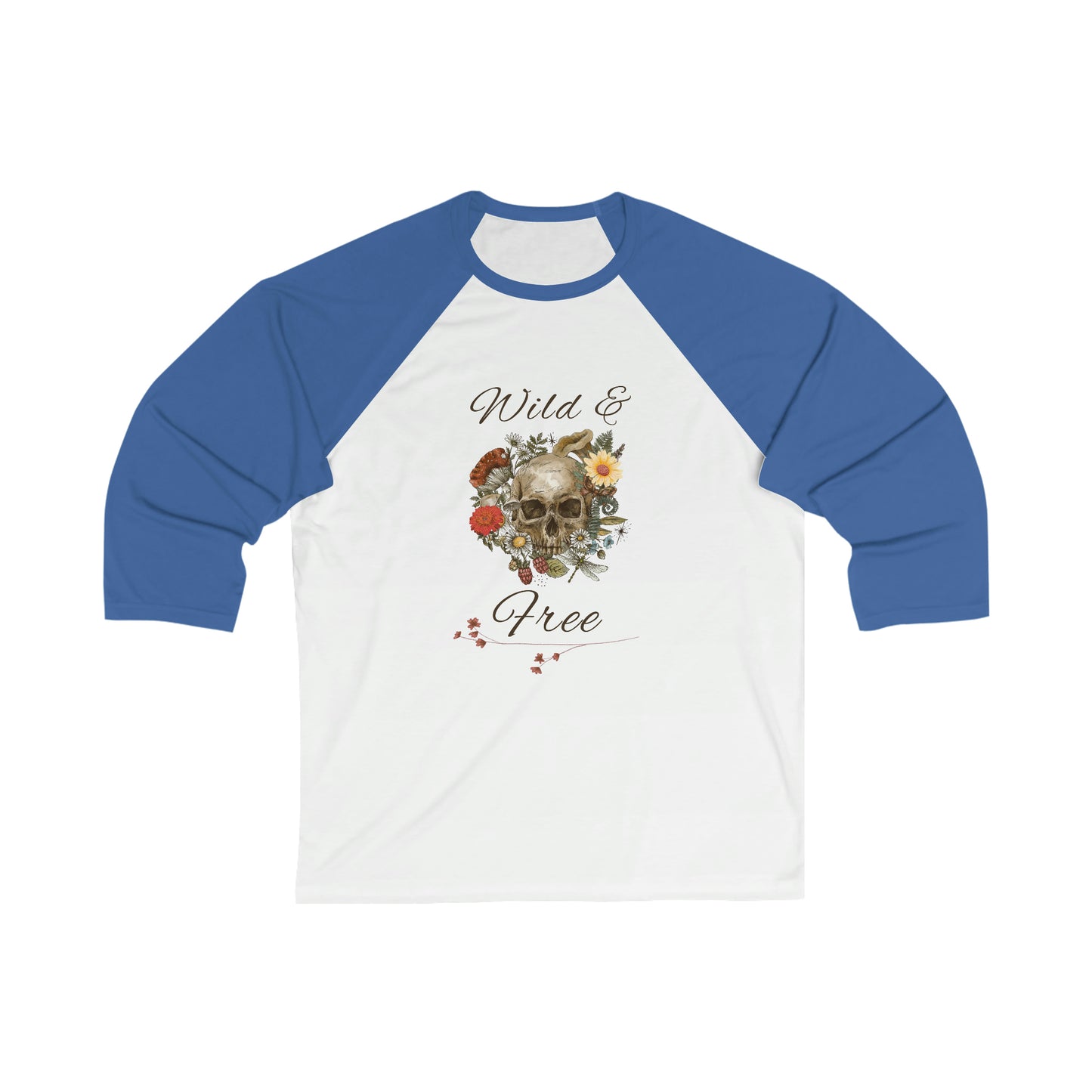 Wild & Free Unisex 3\4 Sleeve Baseball Tee