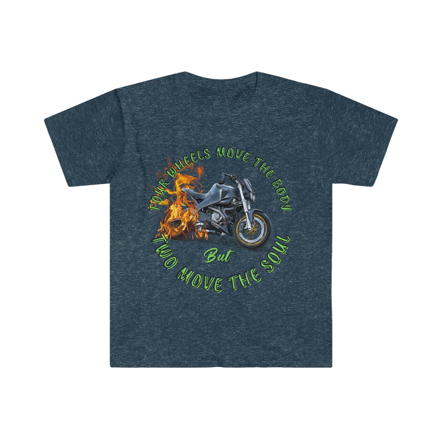 Two Wheels- Unisex Softstyle T-Shirt