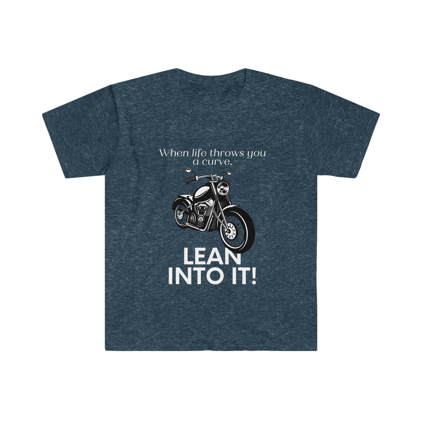 Lean Into It (Classic Bike)-Unisex Softstyle T-Shirt