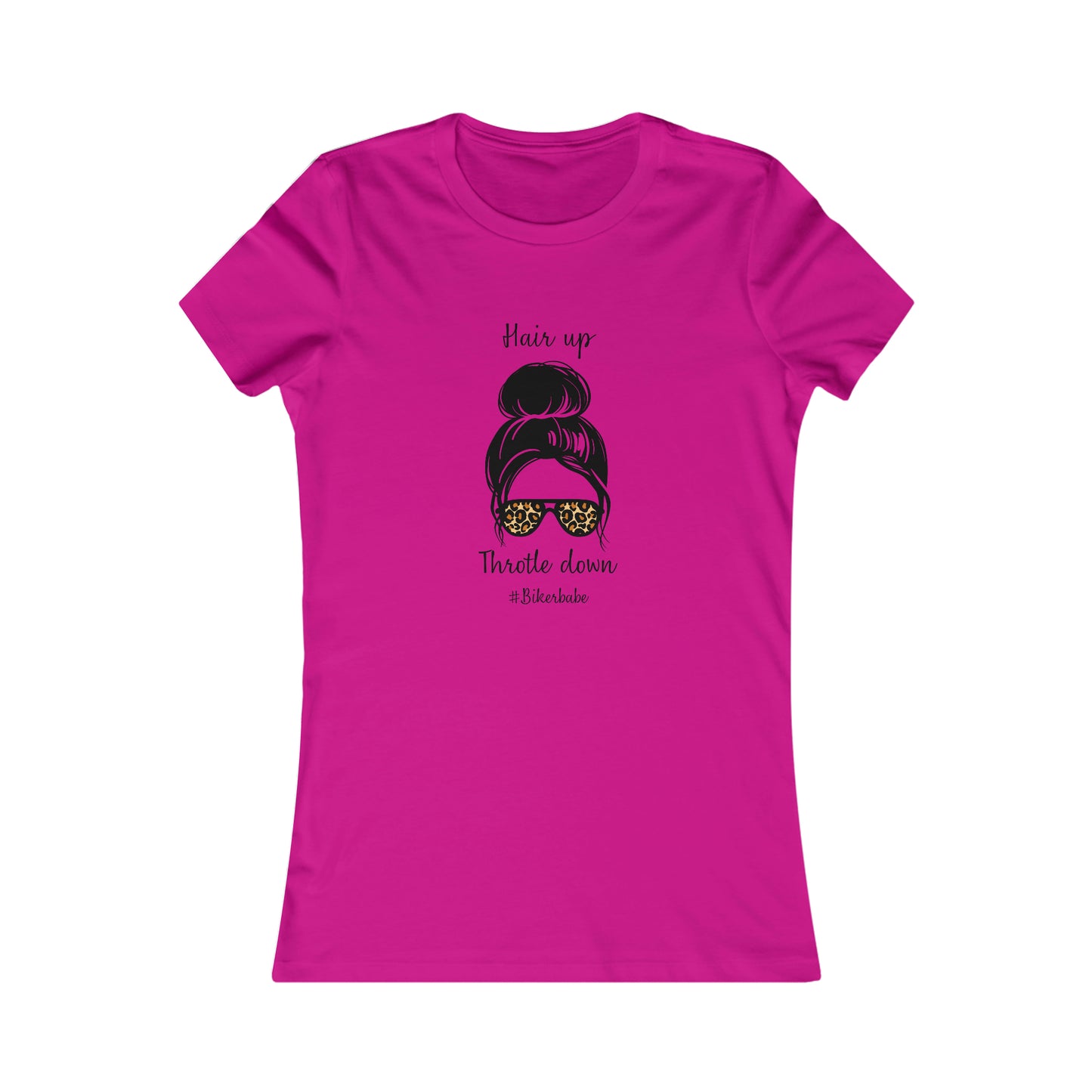 Biker Babe Leopard-Women's Softstyle Tee