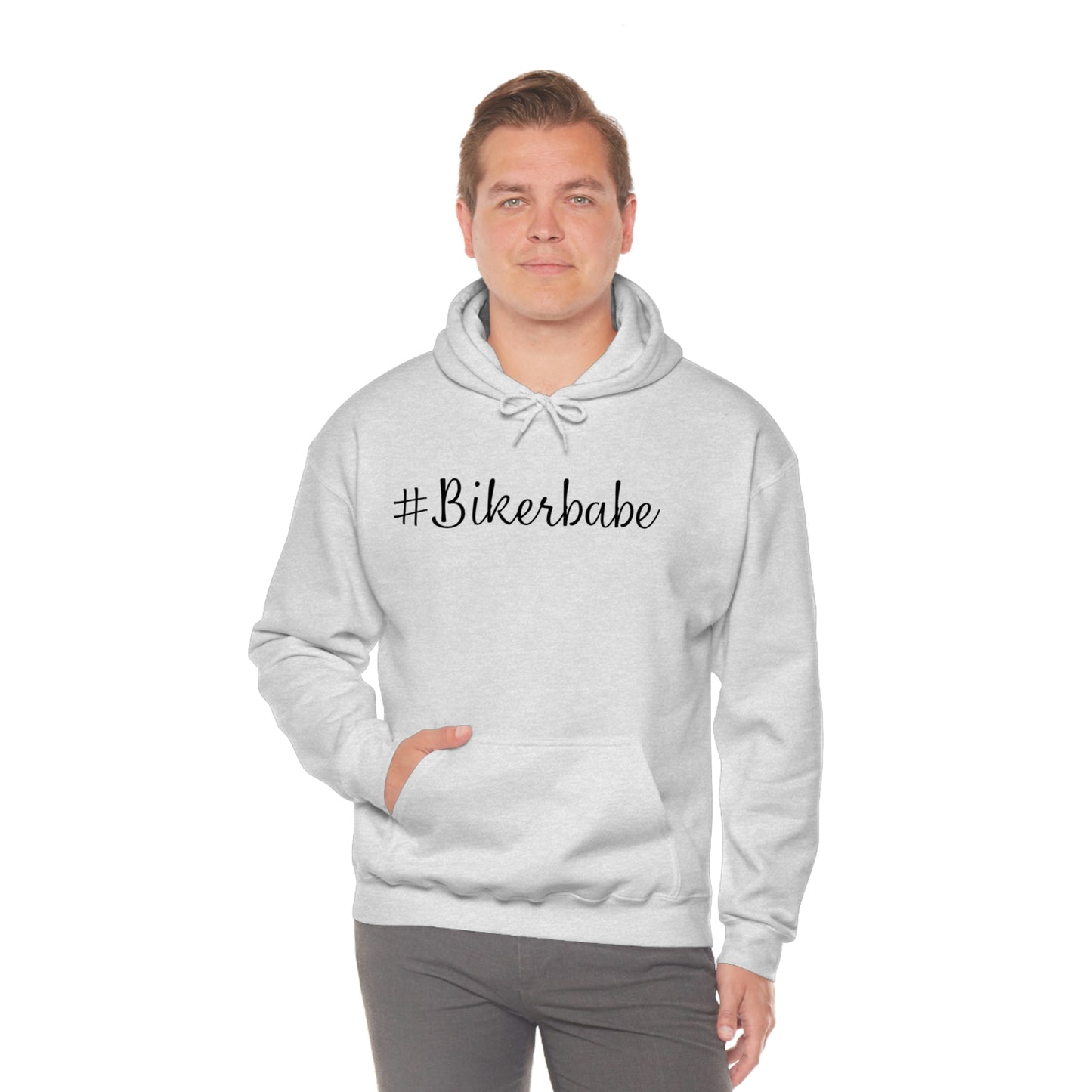 Biker Babe Leopard-Unisex Heavy Blend™ Hooded Sweatshirt