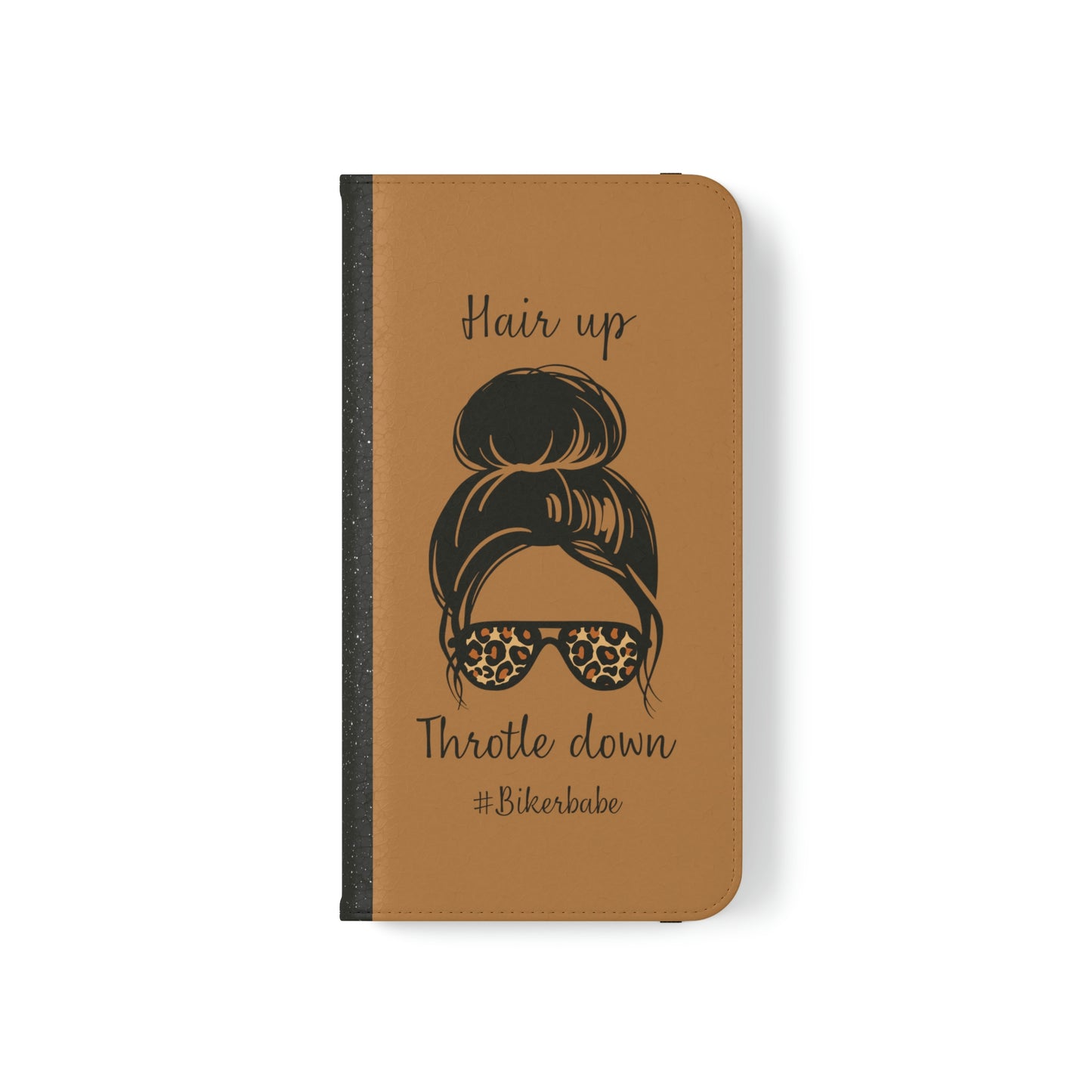 Biker Babe Leopard Flip Cases