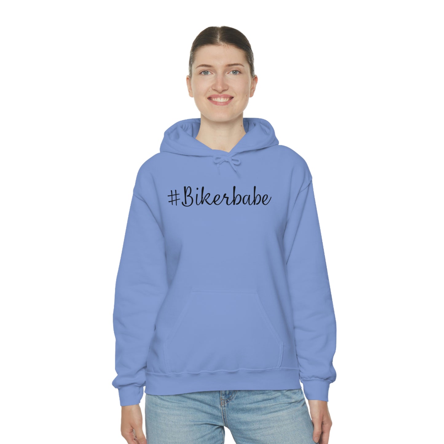 Biker Babe Leopard-Unisex Heavy Blend™ Hooded Sweatshirt
