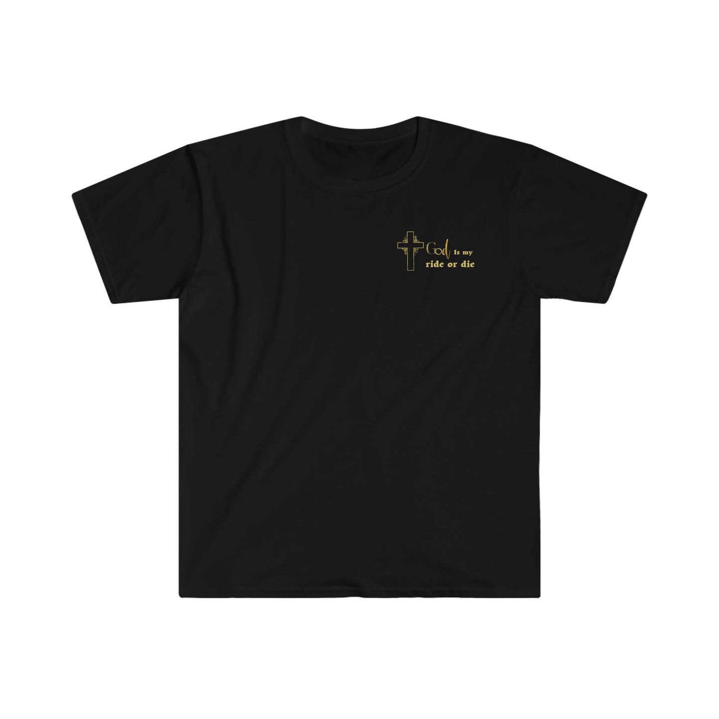 Heaven On Wheels (front and Back print)-Unisex Softstyle T-Shirt