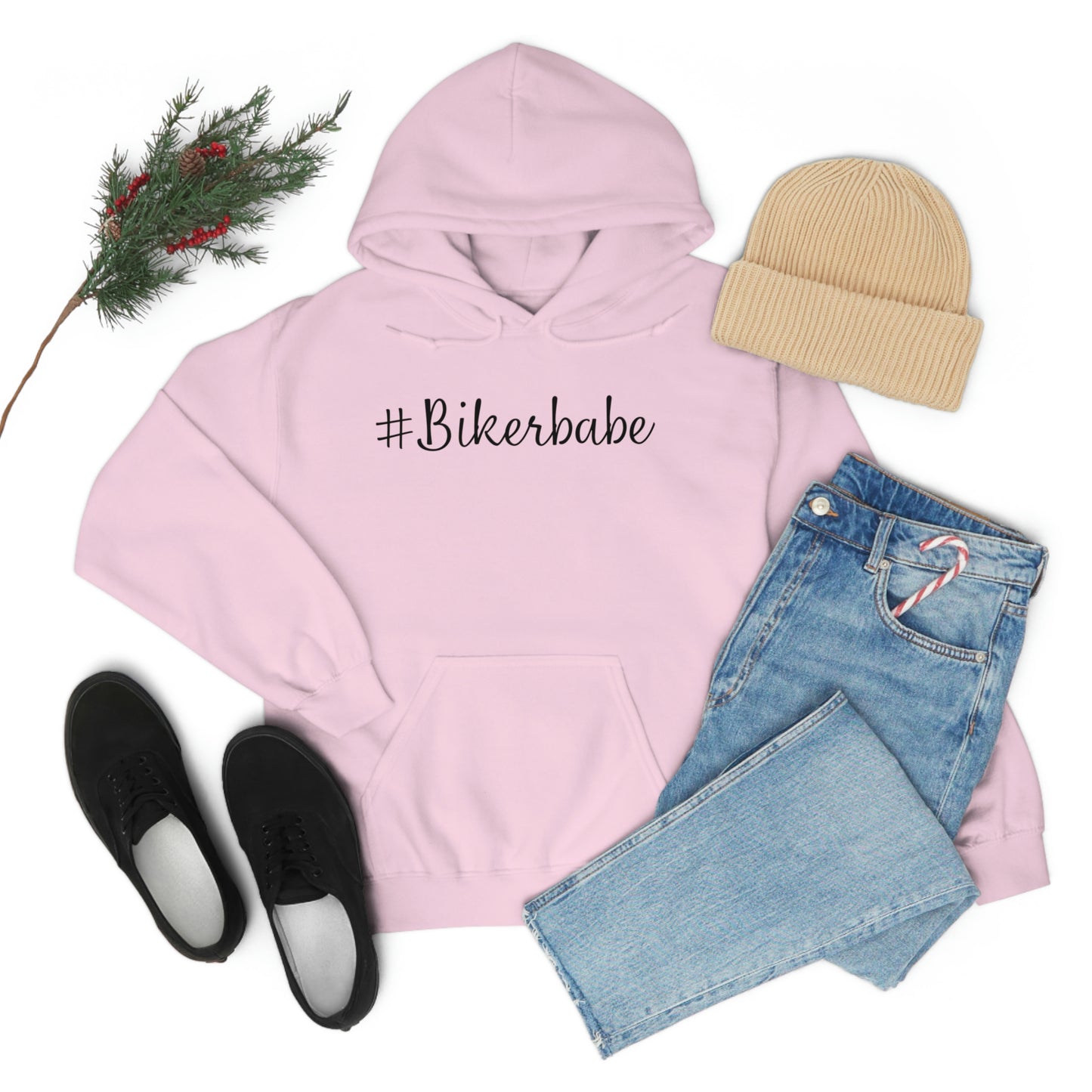 Biker Babe Leopard-Unisex Heavy Blend™ Hooded Sweatshirt