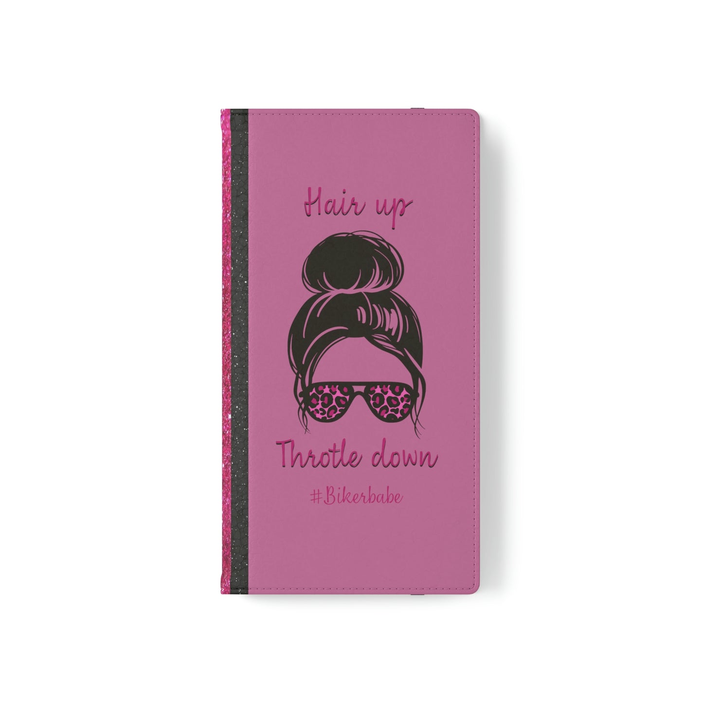 Biker Babe Pink Leopard Flip Cases