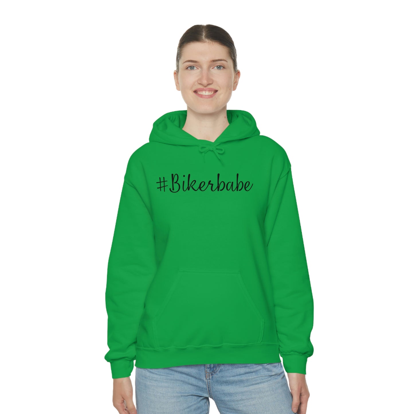 Biker Babe Leopard-Unisex Heavy Blend™ Hooded Sweatshirt