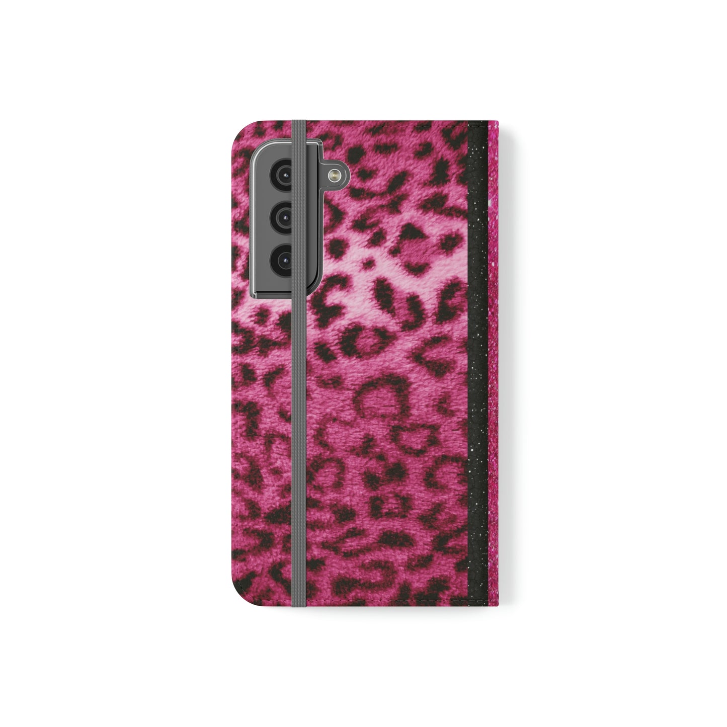Biker Babe Pink Leopard Flip Cases