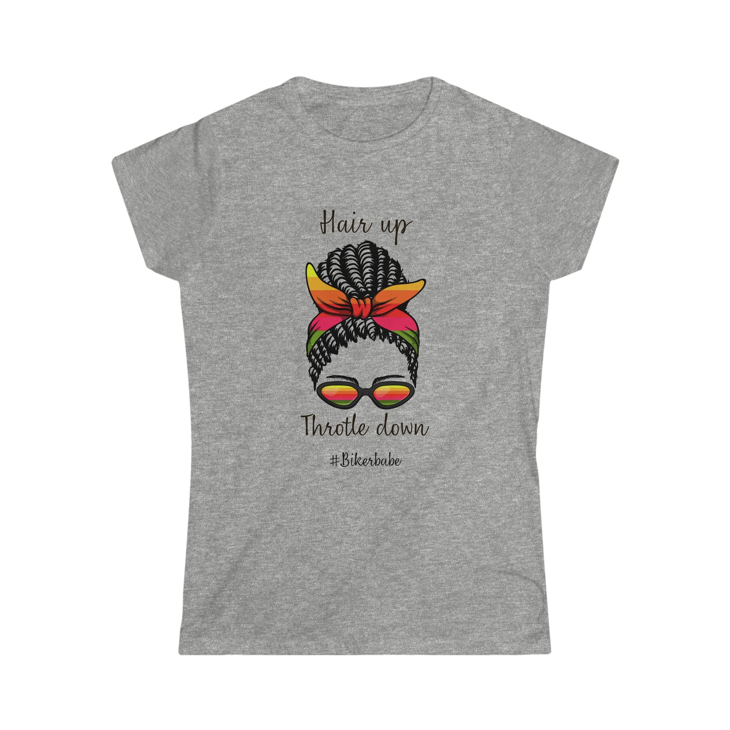 Biker Babe Sunrise-Women's Softstyle Tee