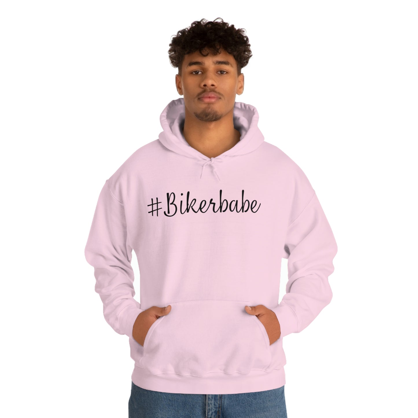 Biker Babe Leopard-Unisex Heavy Blend™ Hooded Sweatshirt