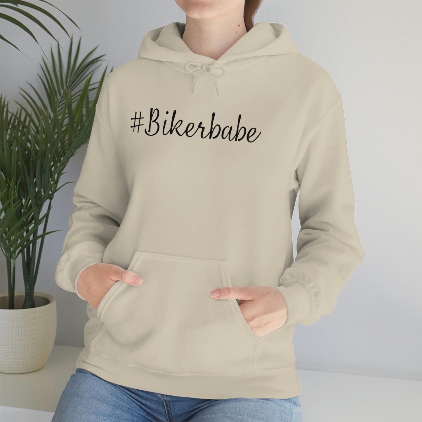 Biker Babe Leopard-Unisex Heavy Blend™ Hooded Sweatshirt