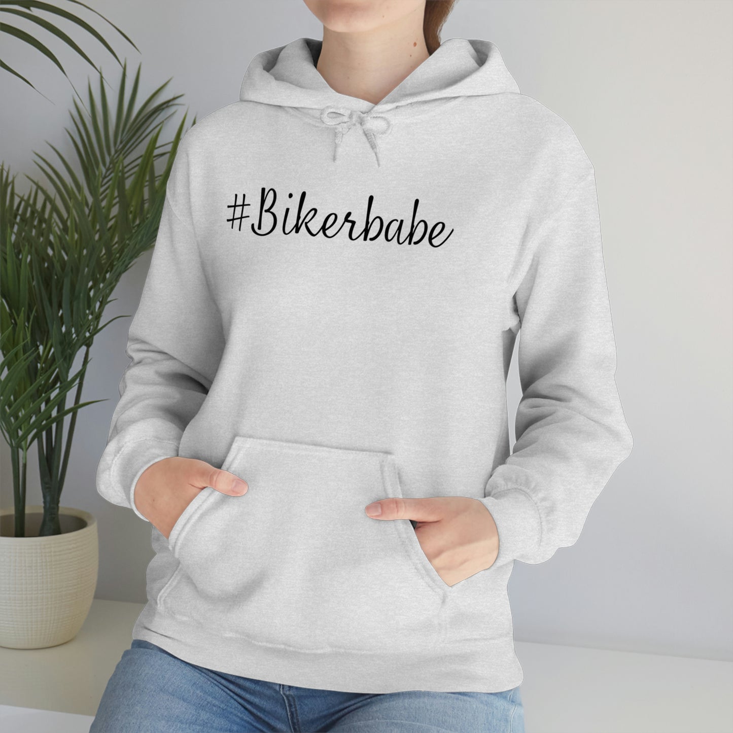 Biker Babe Leopard-Unisex Heavy Blend™ Hooded Sweatshirt