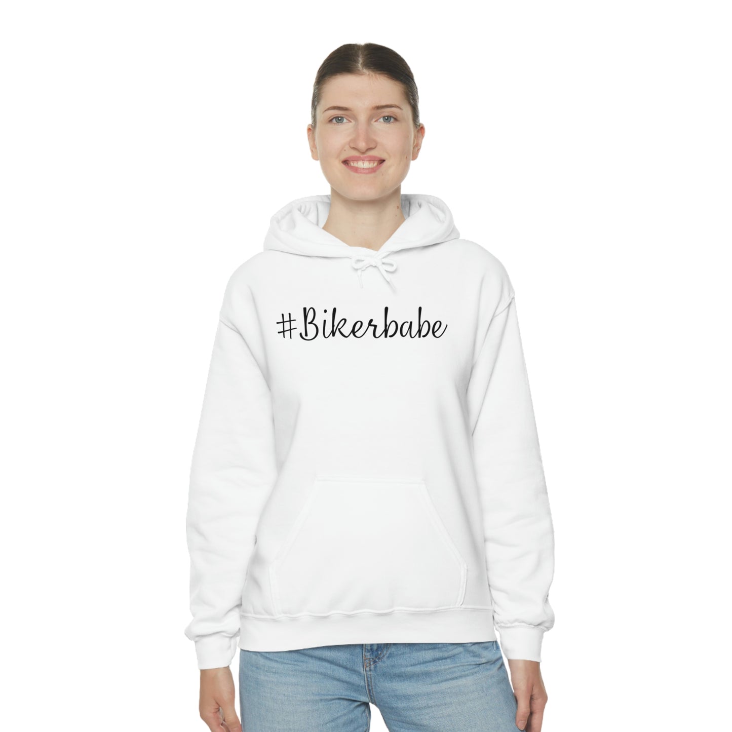 Biker Babe Leopard-Unisex Heavy Blend™ Hooded Sweatshirt