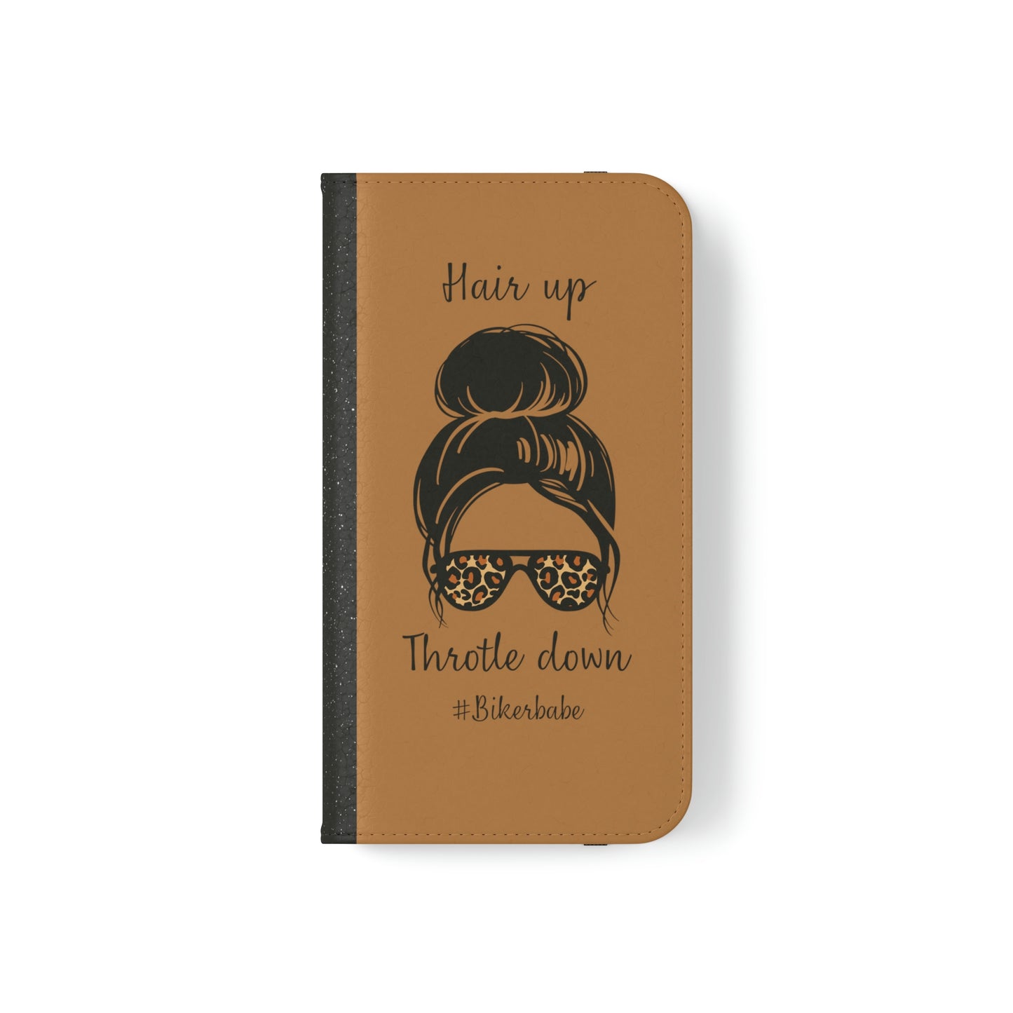 Biker Babe Leopard Flip Cases