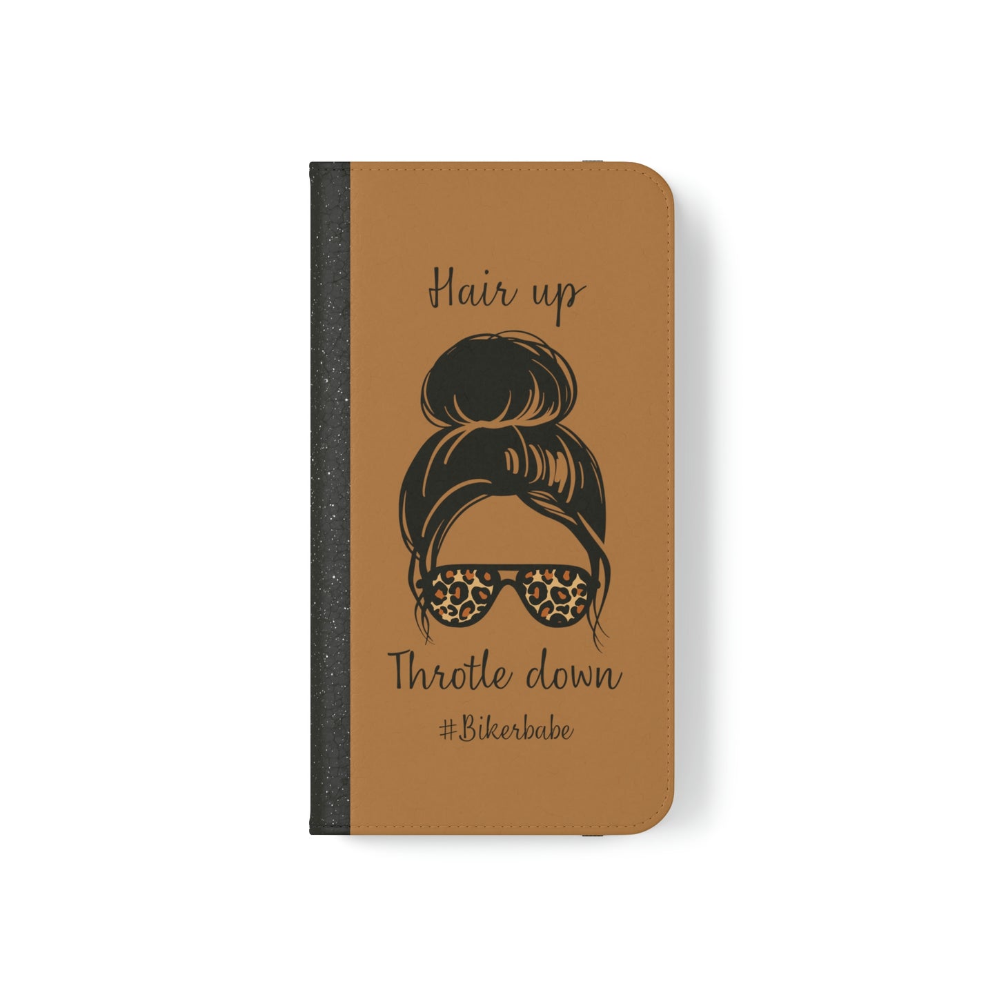Biker Babe Leopard Flip Cases