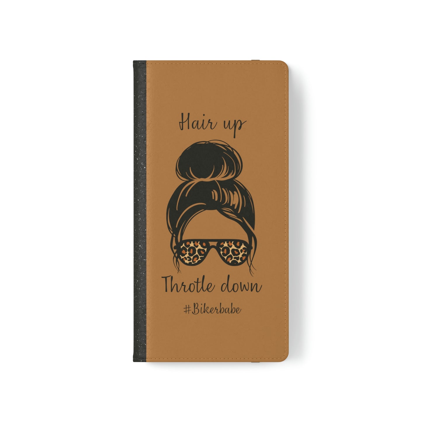 Biker Babe Leopard Flip Cases