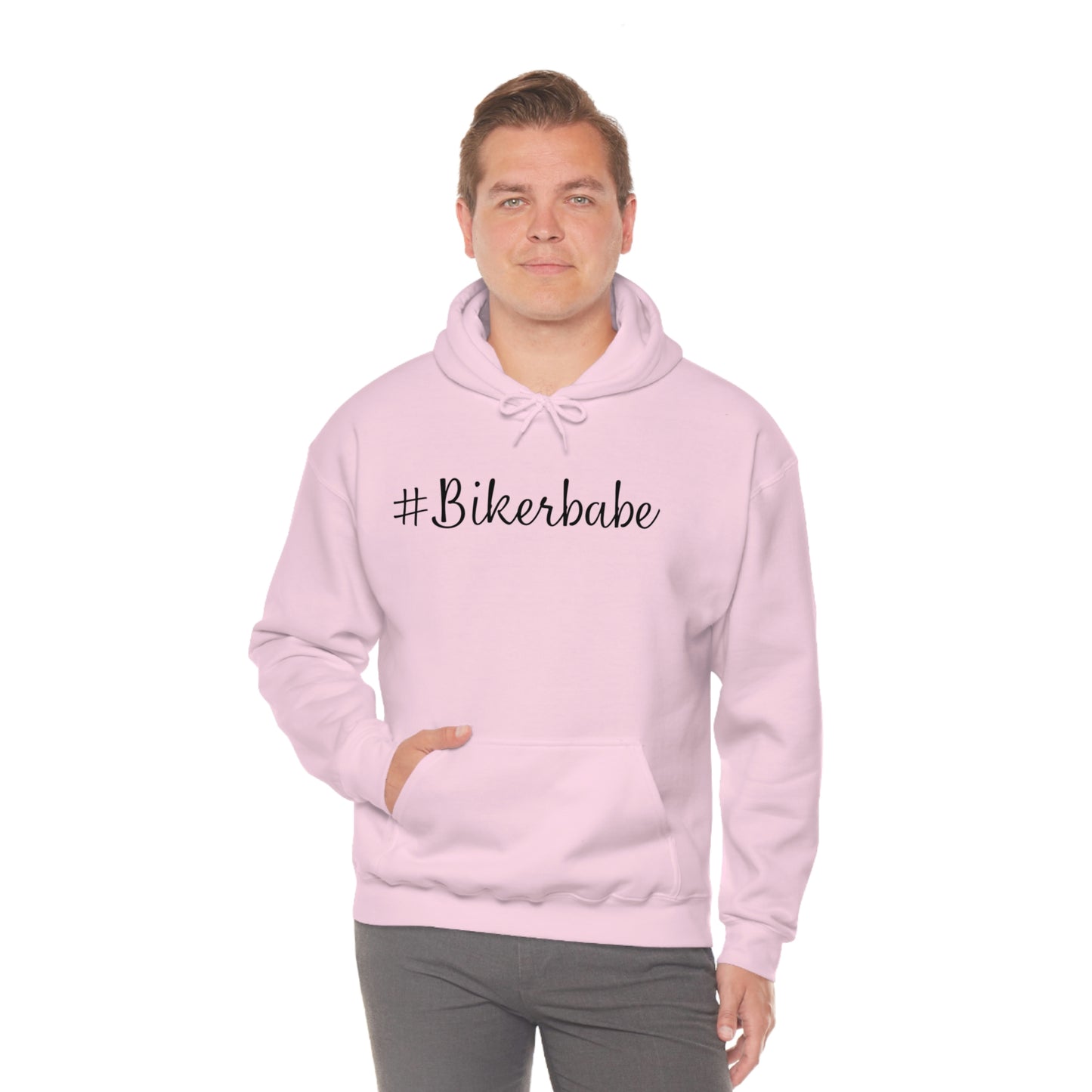 Biker Babe Leopard-Unisex Heavy Blend™ Hooded Sweatshirt