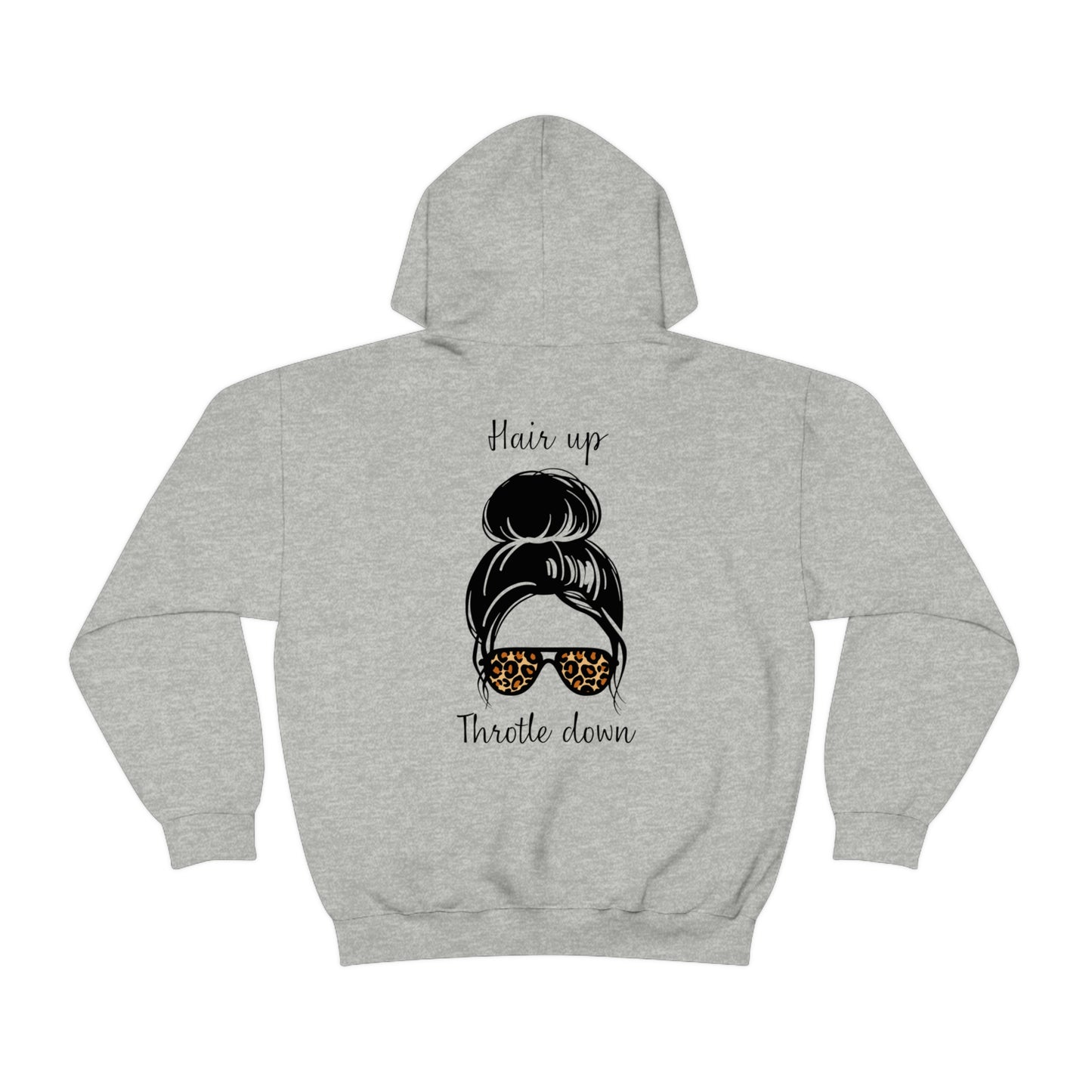 Biker Babe Leopard-Unisex Heavy Blend™ Hooded Sweatshirt