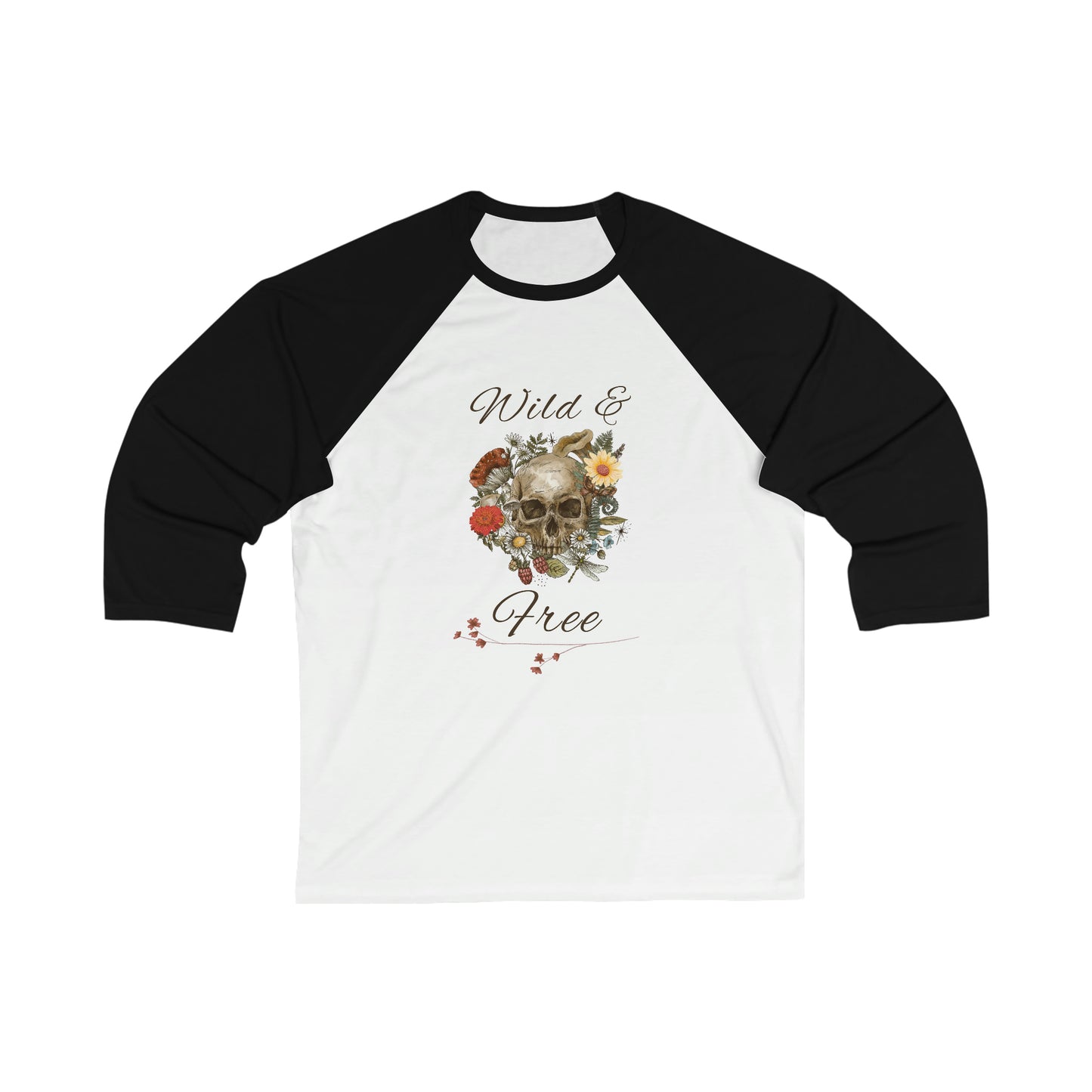 Wild & Free Unisex 3\4 Sleeve Baseball Tee