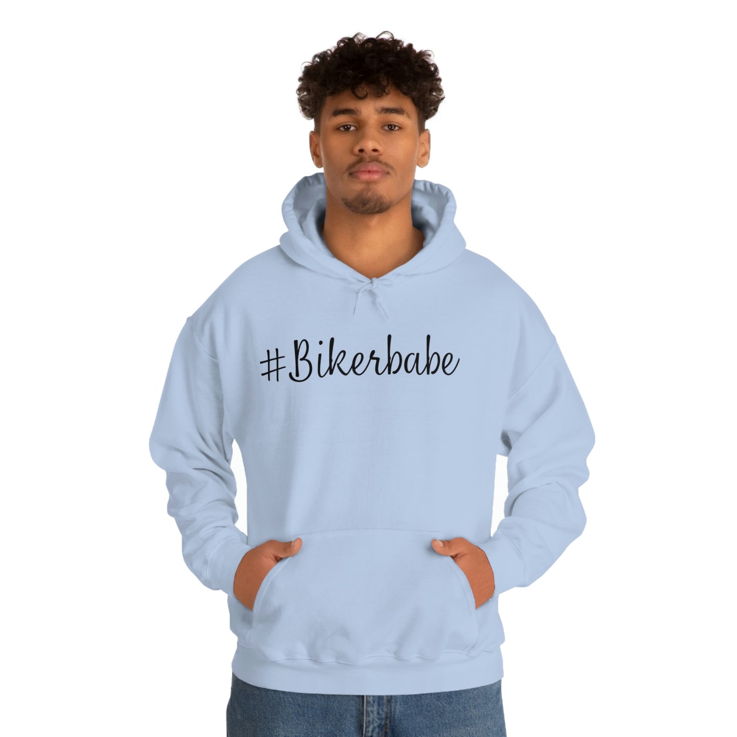 Biker Babe Leopard-Unisex Heavy Blend™ Hooded Sweatshirt