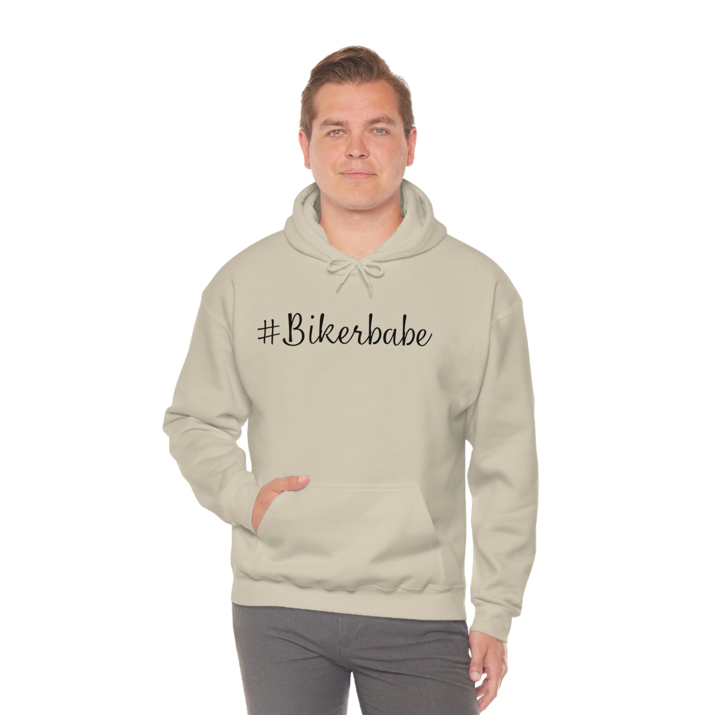 Biker Babe Leopard-Unisex Heavy Blend™ Hooded Sweatshirt
