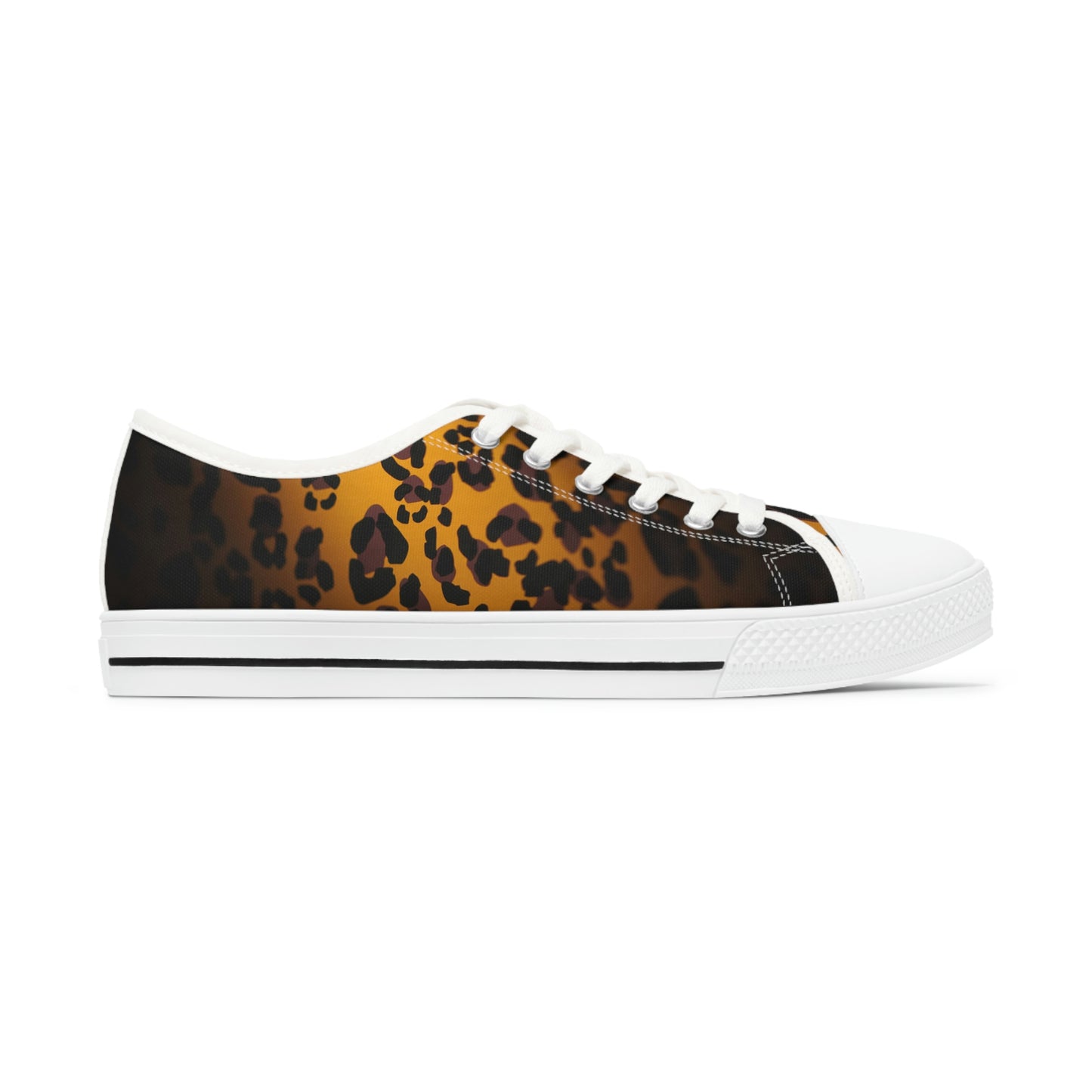 Biker Babe Leopard Women's Low Top Sneakers