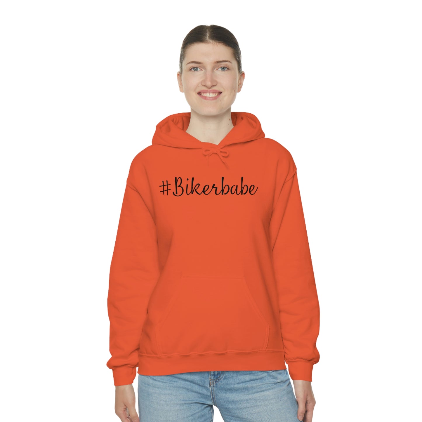Biker Babe Leopard-Unisex Heavy Blend™ Hooded Sweatshirt
