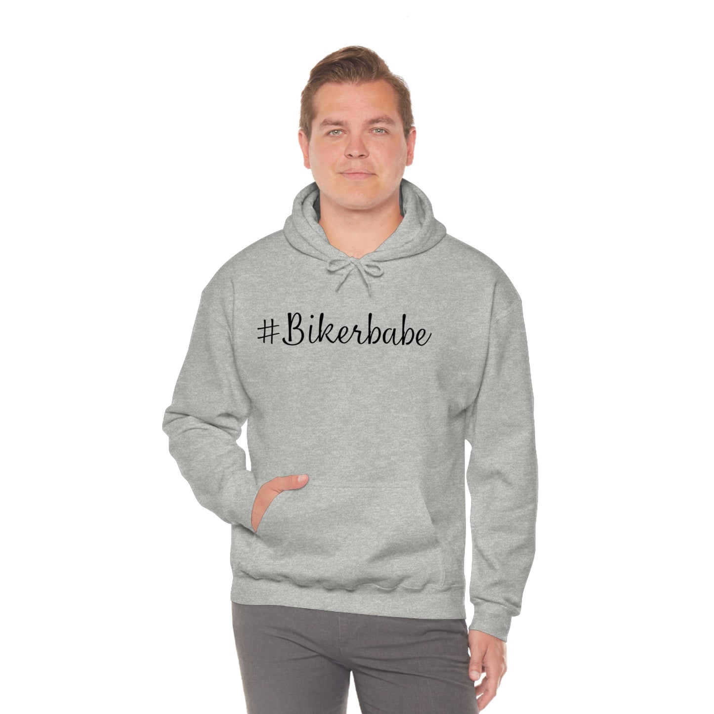Biker Babe Leopard-Unisex Heavy Blend™ Hooded Sweatshirt