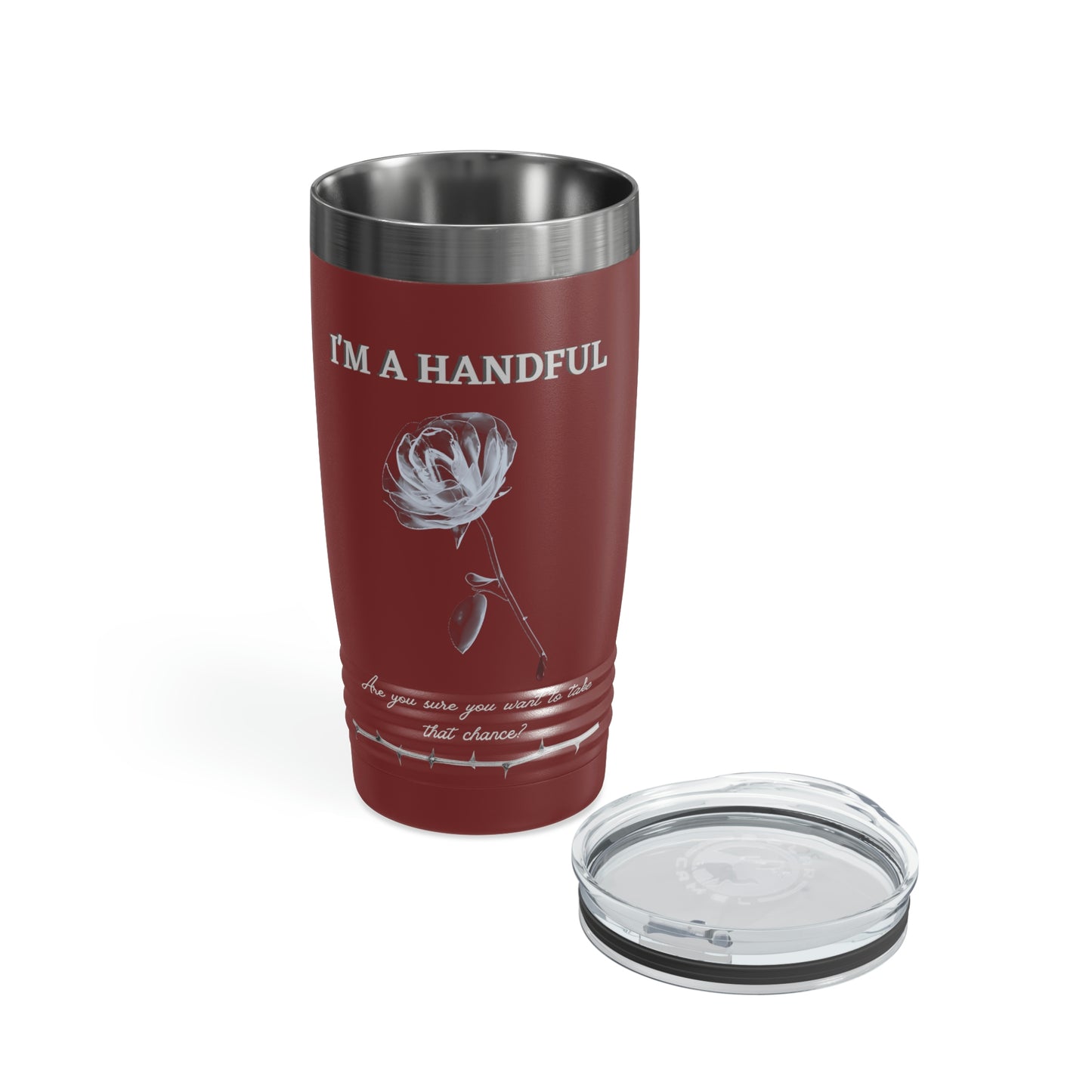 I'm A Handful-Ringneck Tumbler, 20oz