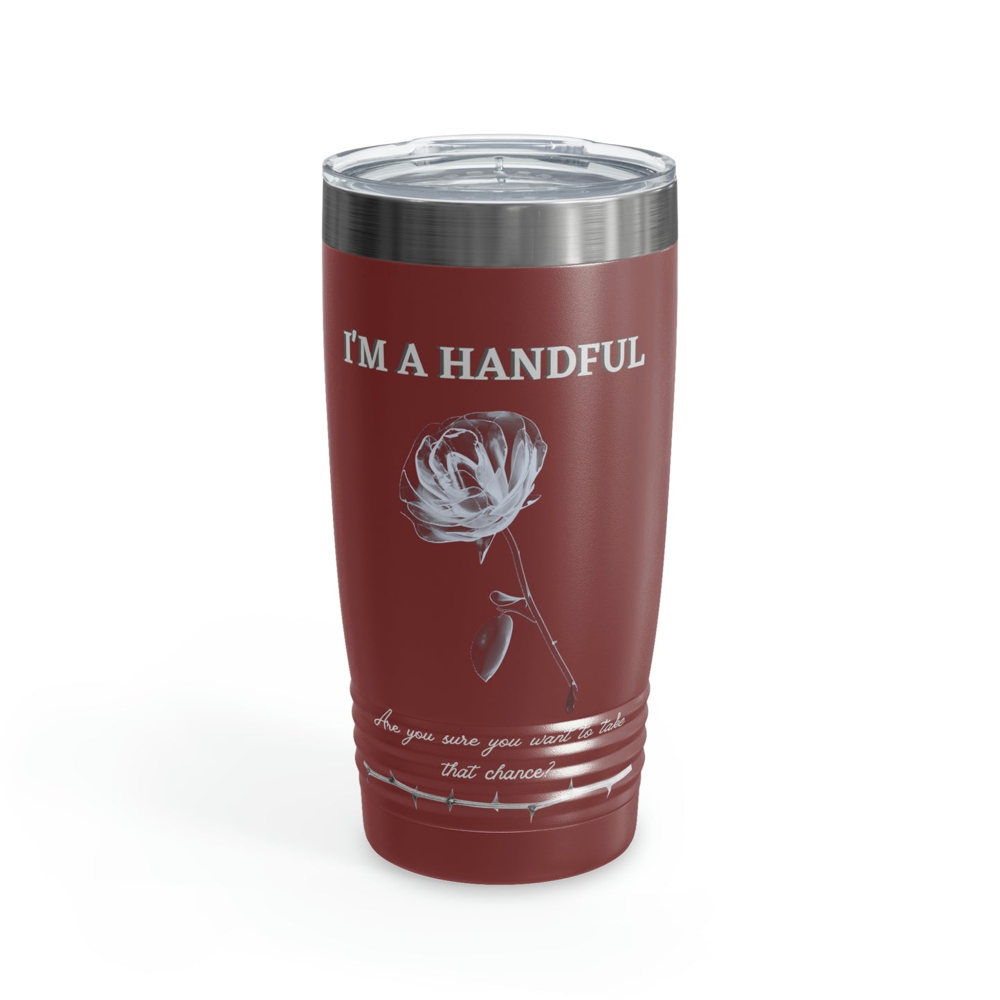 I'm A Handful-Ringneck Tumbler, 20oz