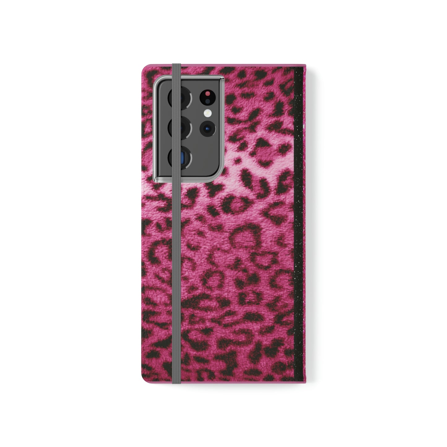 Biker Babe Pink Leopard Flip Cases