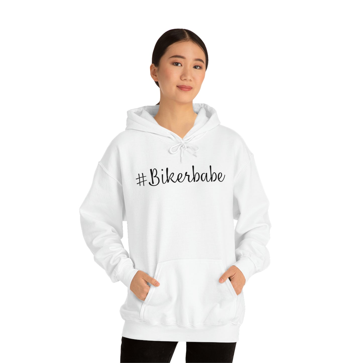 Biker Babe Leopard-Unisex Heavy Blend™ Hooded Sweatshirt