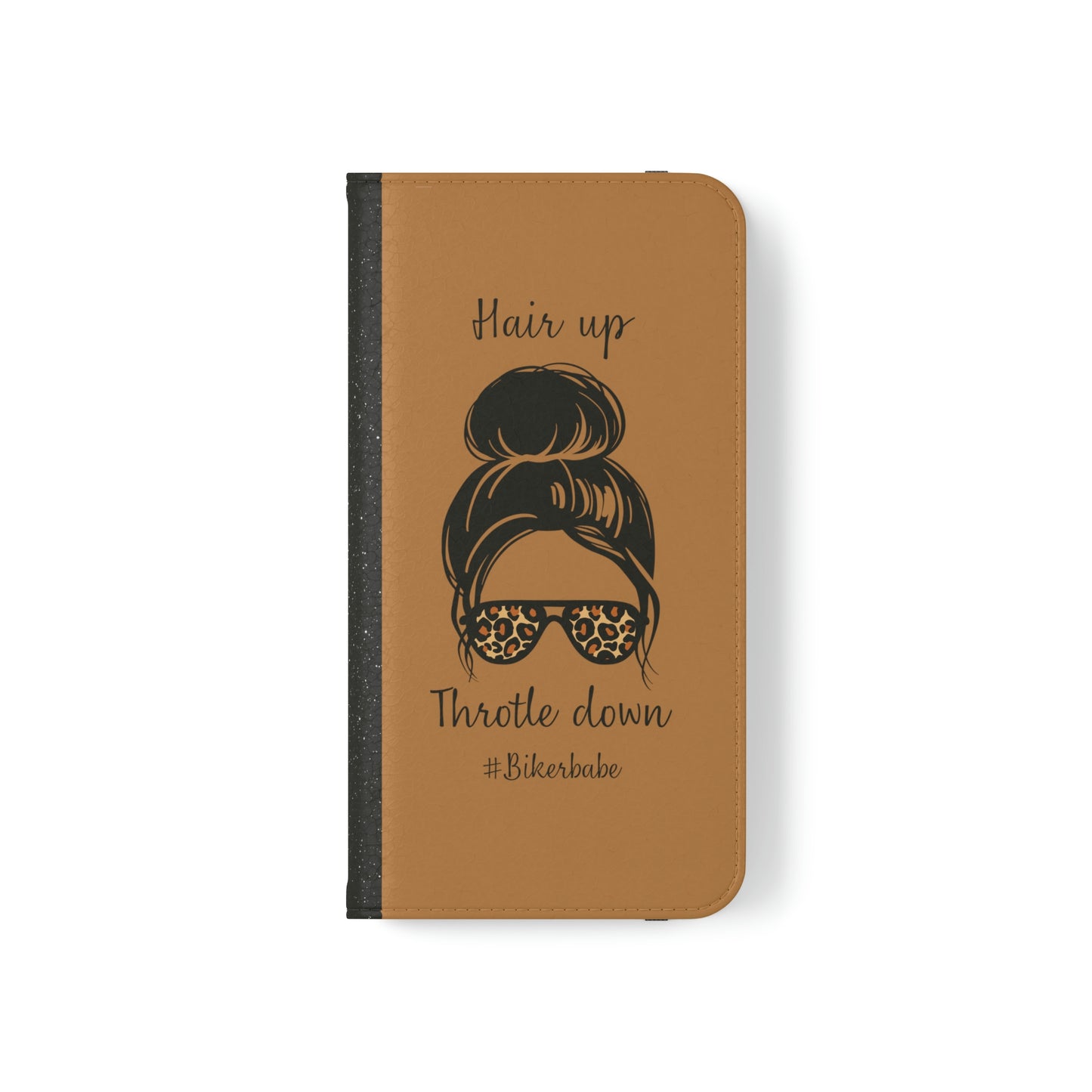 Biker Babe Leopard Flip Cases