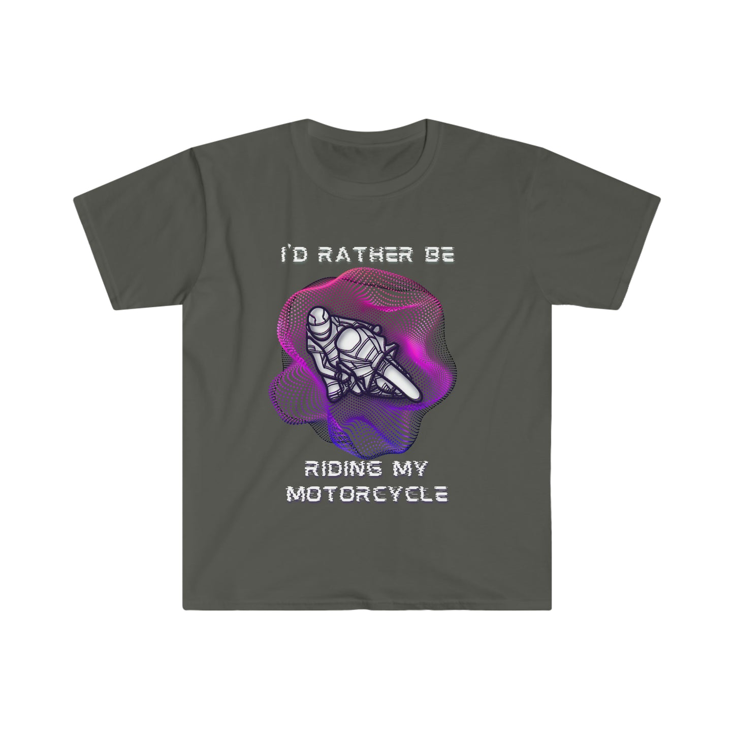 I'd Rather Be (Pink/Purple Graphic)-Unisex Softstyle T-Shirt