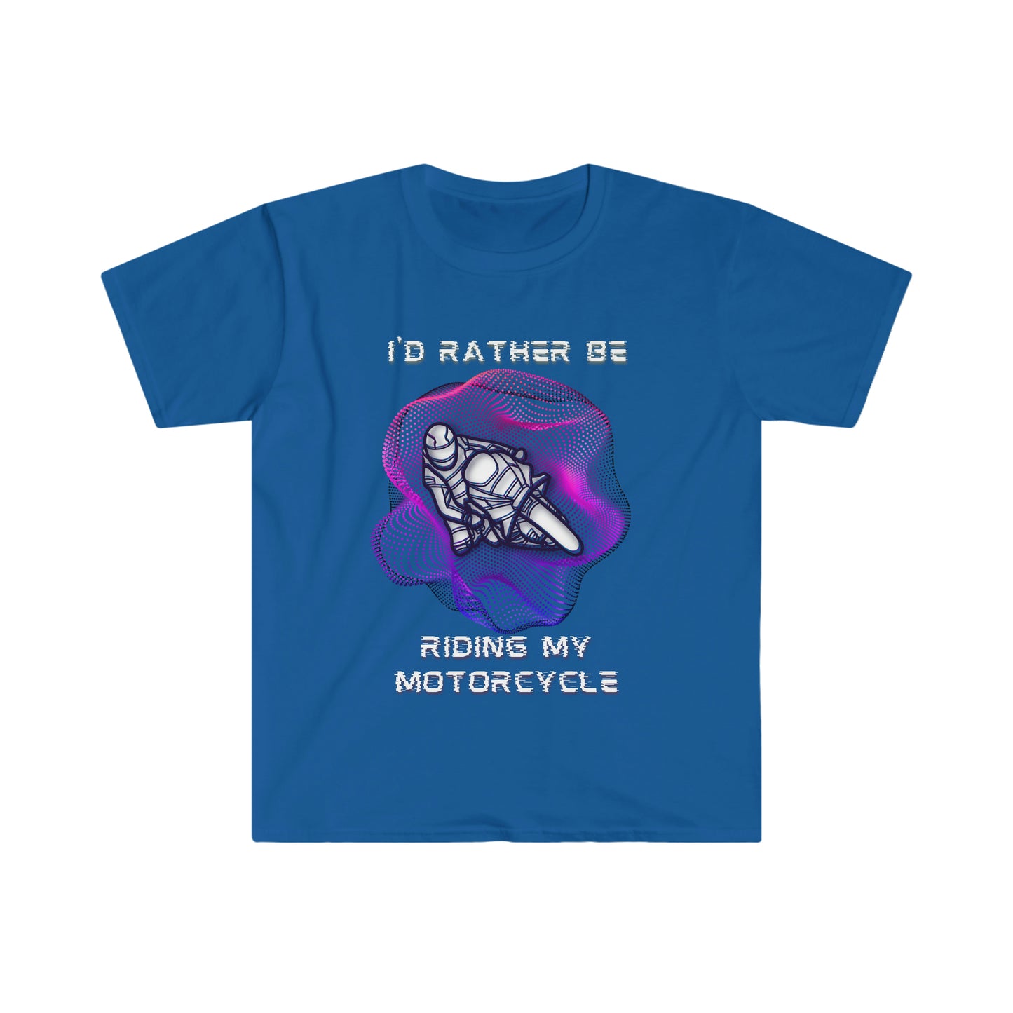 I'd Rather Be (Pink/Purple Graphic)-Unisex Softstyle T-Shirt