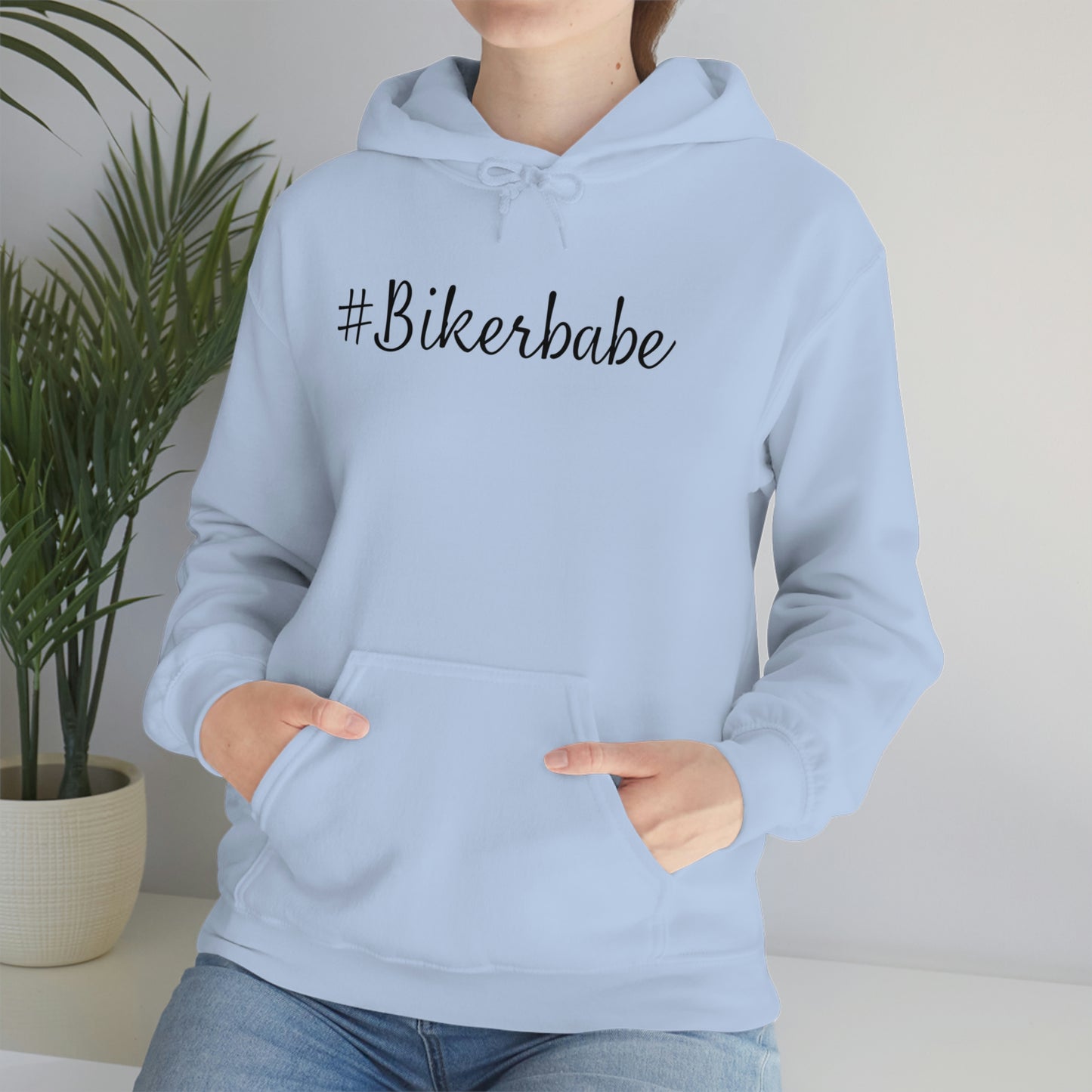 Biker Babe Leopard-Unisex Heavy Blend™ Hooded Sweatshirt