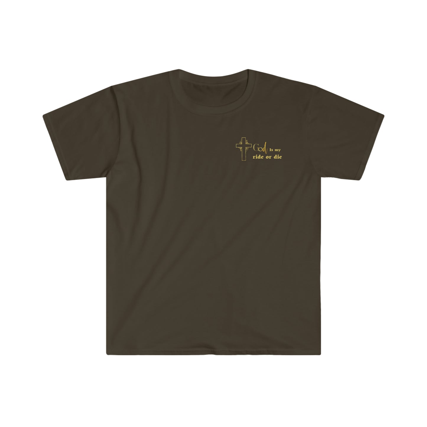 Heaven On Wheels (front and Back print)-Unisex Softstyle T-Shirt