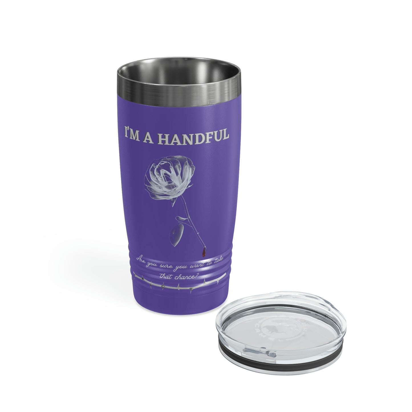 I'm A Handful-Ringneck Tumbler, 20oz