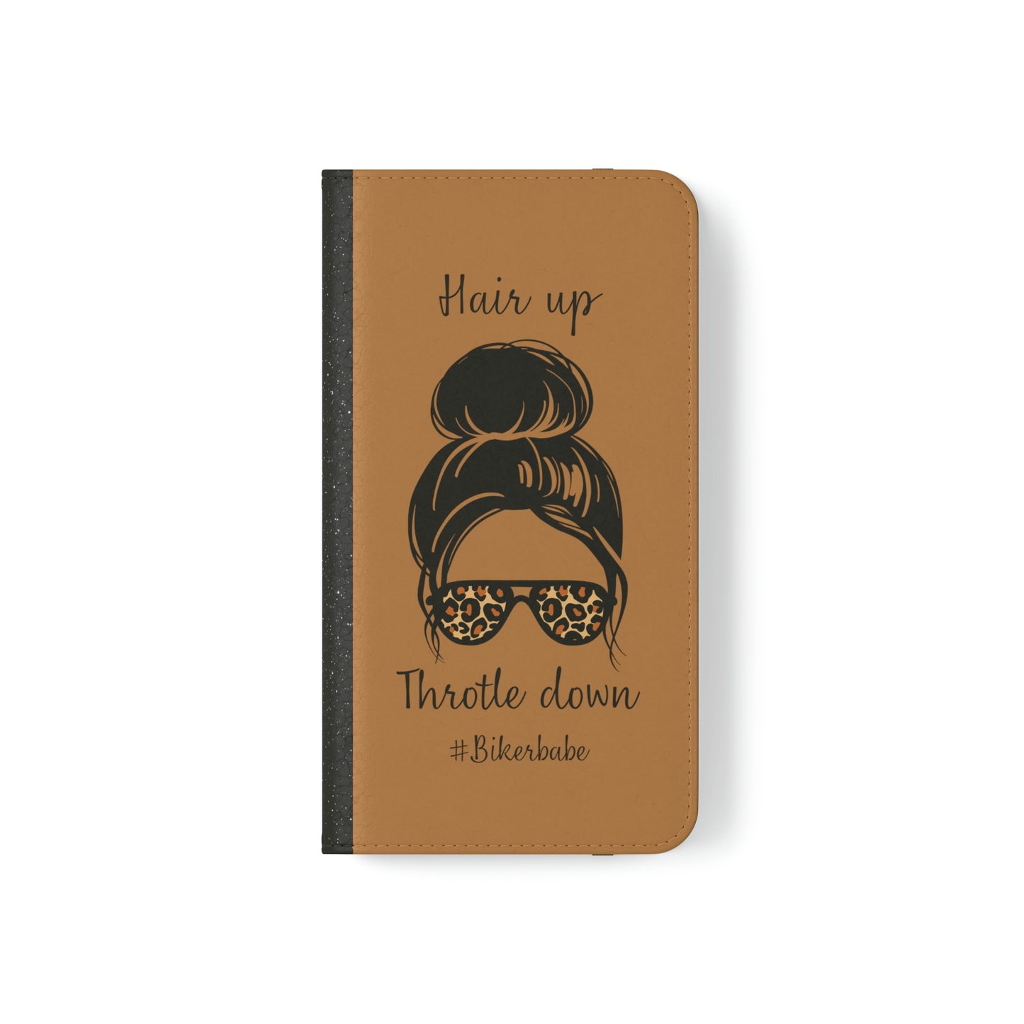 Biker Babe Leopard Flip Cases