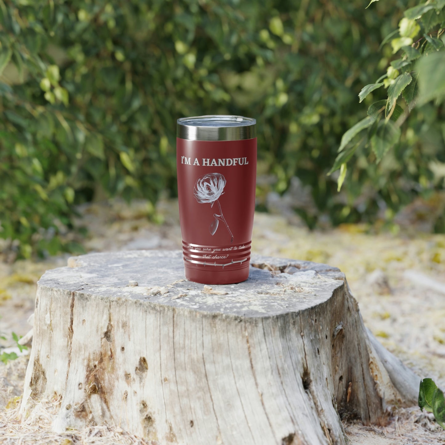 I'm A Handful-Ringneck Tumbler, 20oz
