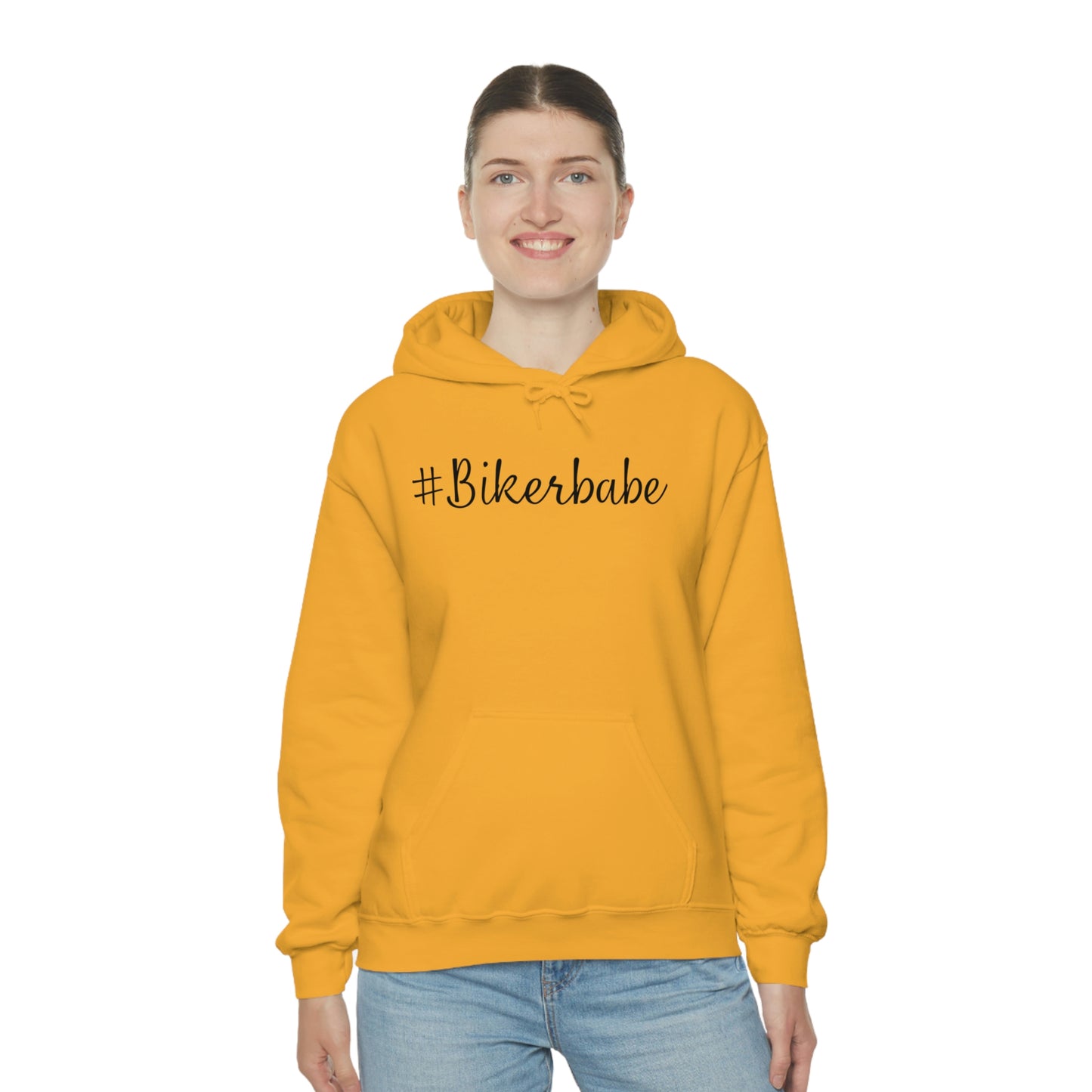 Biker Babe Leopard-Unisex Heavy Blend™ Hooded Sweatshirt