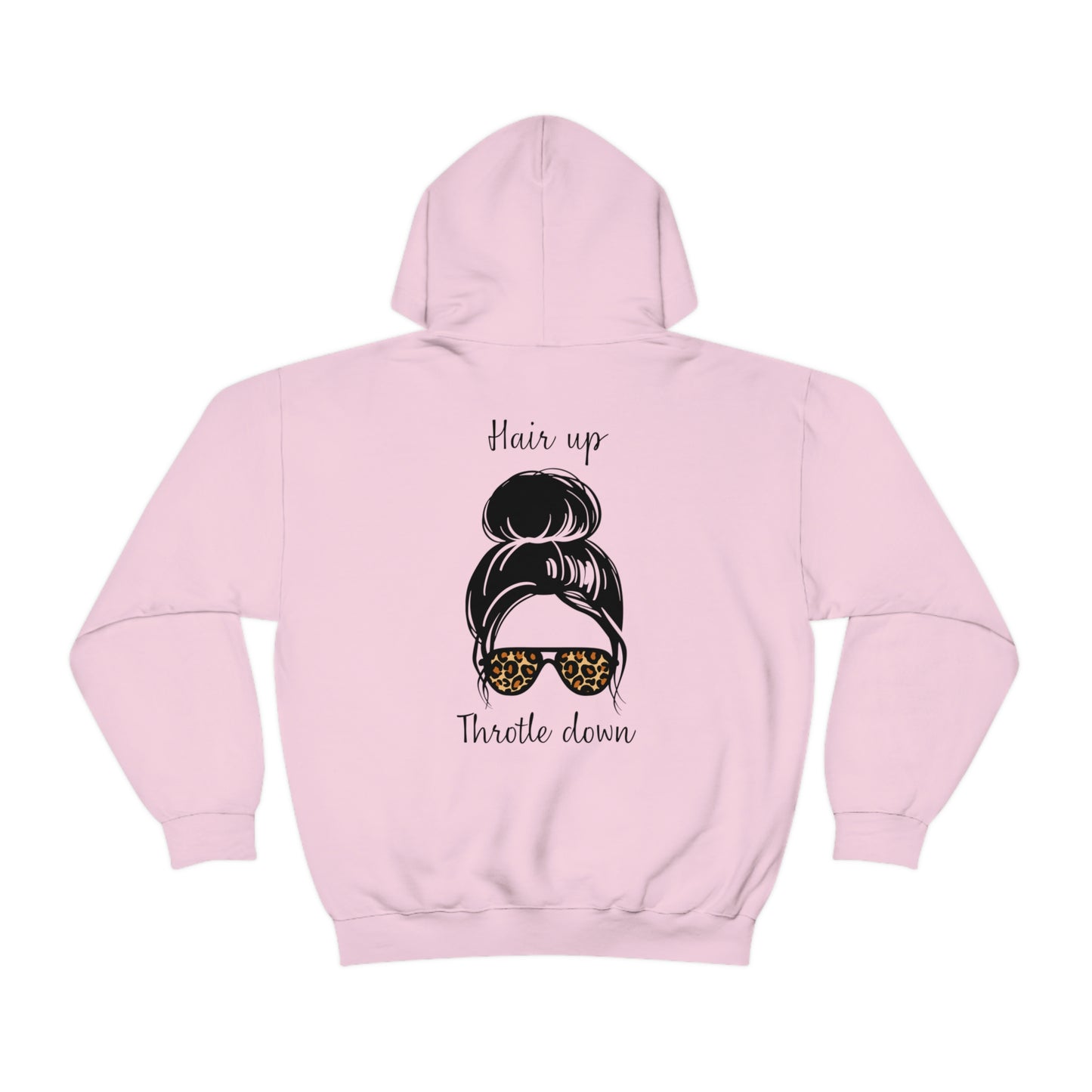 Biker Babe Leopard-Unisex Heavy Blend™ Hooded Sweatshirt