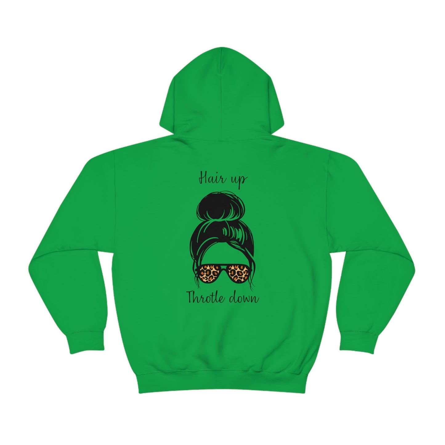 Biker Babe Leopard-Unisex Heavy Blend™ Hooded Sweatshirt