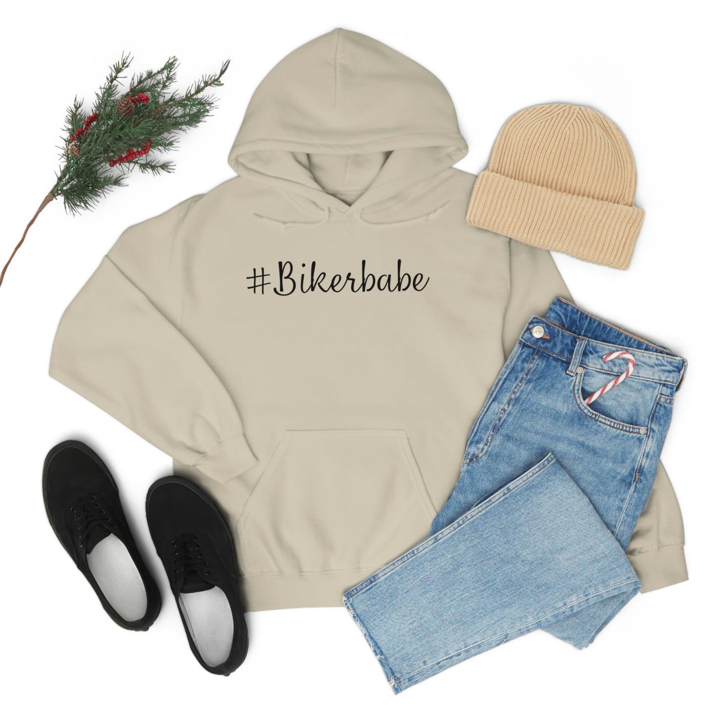 Biker Babe Leopard-Unisex Heavy Blend™ Hooded Sweatshirt