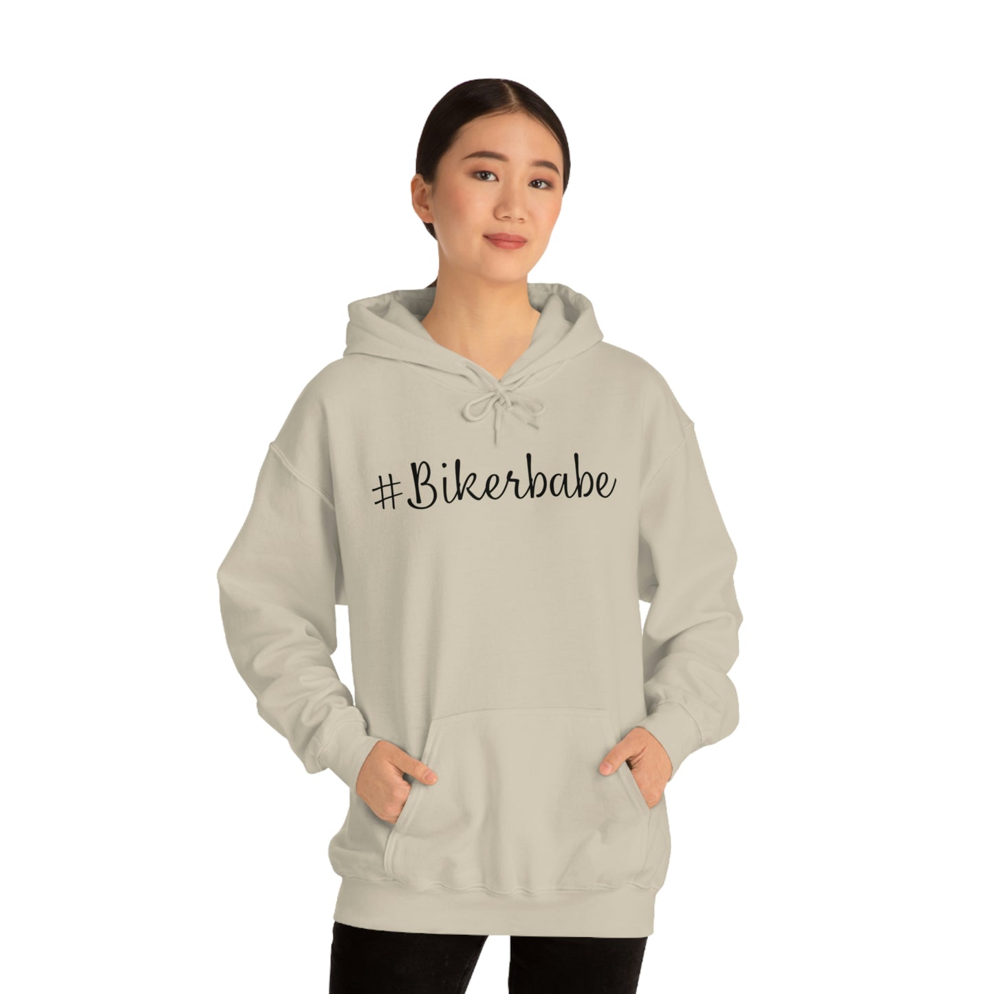 Biker Babe Leopard-Unisex Heavy Blend™ Hooded Sweatshirt